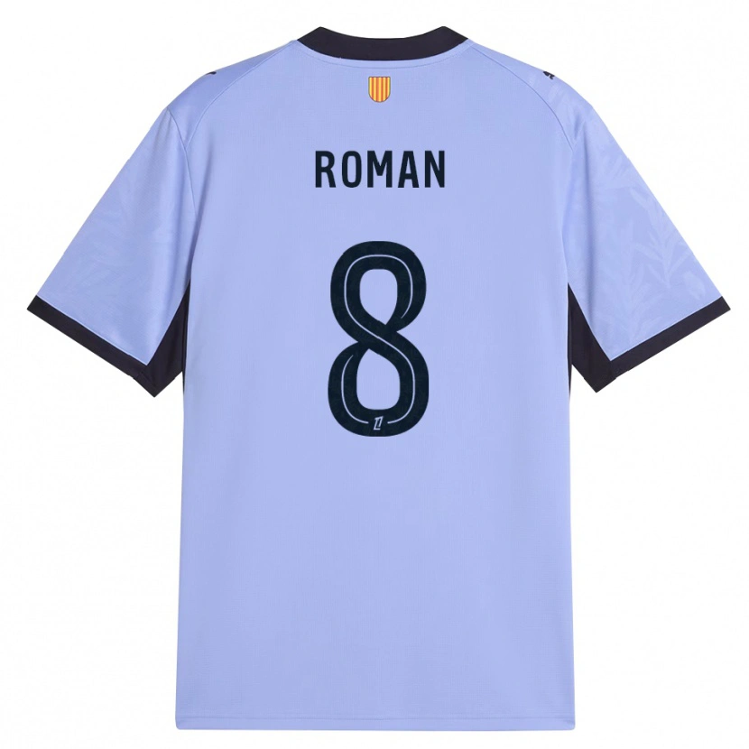 Danxenレディースルーカス・ロマン#8ラベンダー 黒サードユニフォームシャツ2026/27ジャージーユニフォーム