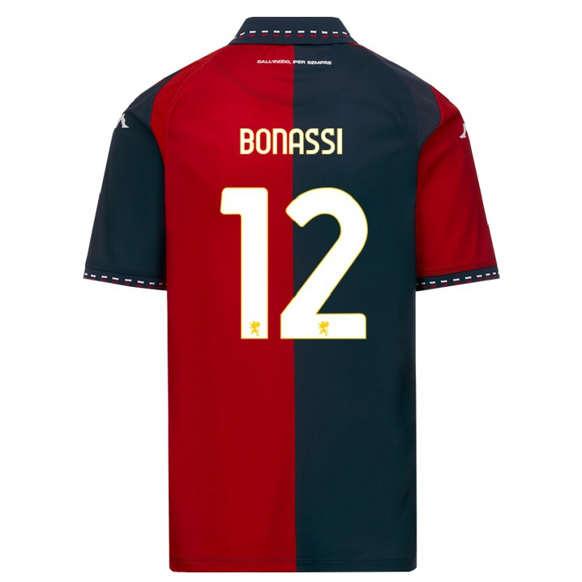DanxenキッズLorenzo Bonassi#12レッド ブラック ホワイトホームシャツ2026/27ジャージーユニフォーム