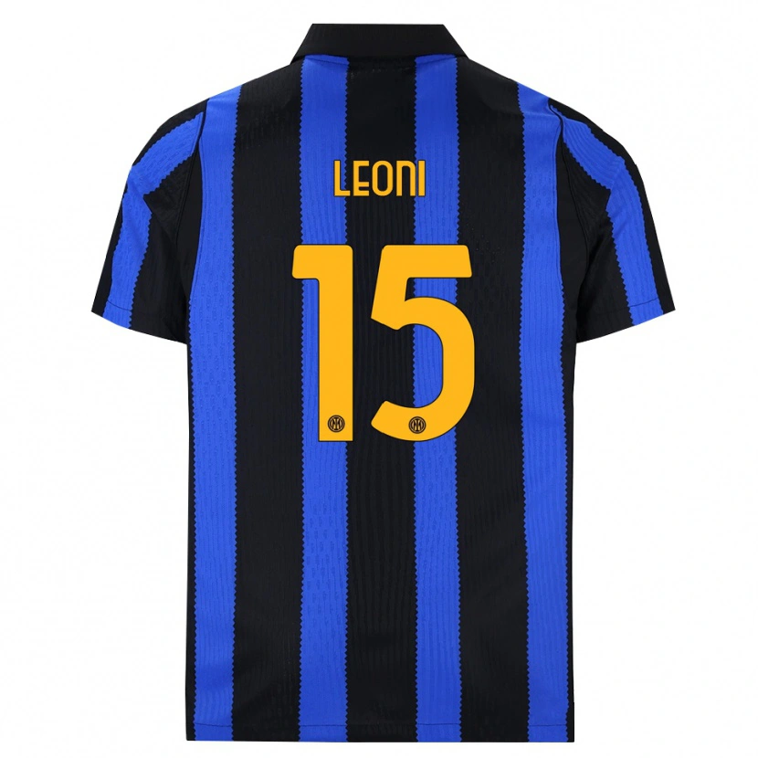 DanxenキッズLuca Leoni#15ブラック ブルー イエローホームシャツ2026/27ジャージーユニフォーム