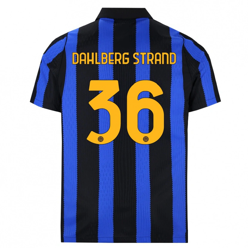 DanxenキッズJonas Dahlberg Strand#36ブラック ブルー イエローホームシャツ2026/27ジャージーユニフォーム