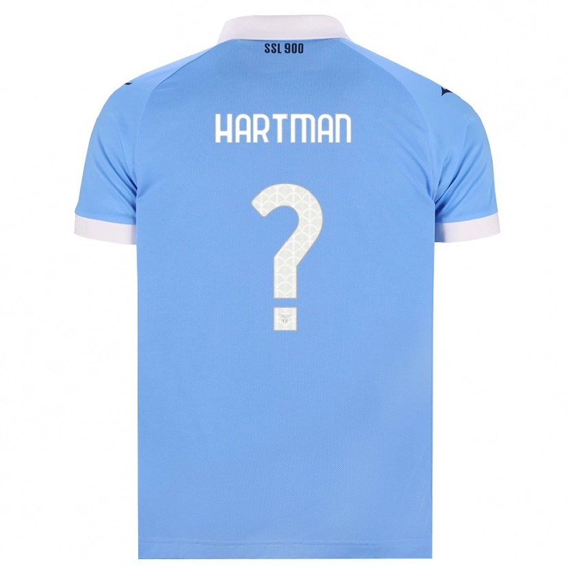 DanxenキッズThomas Hartman#0スカイブルー ブラック ホワイトホームシャツ2026/27ジャージーユニフォーム