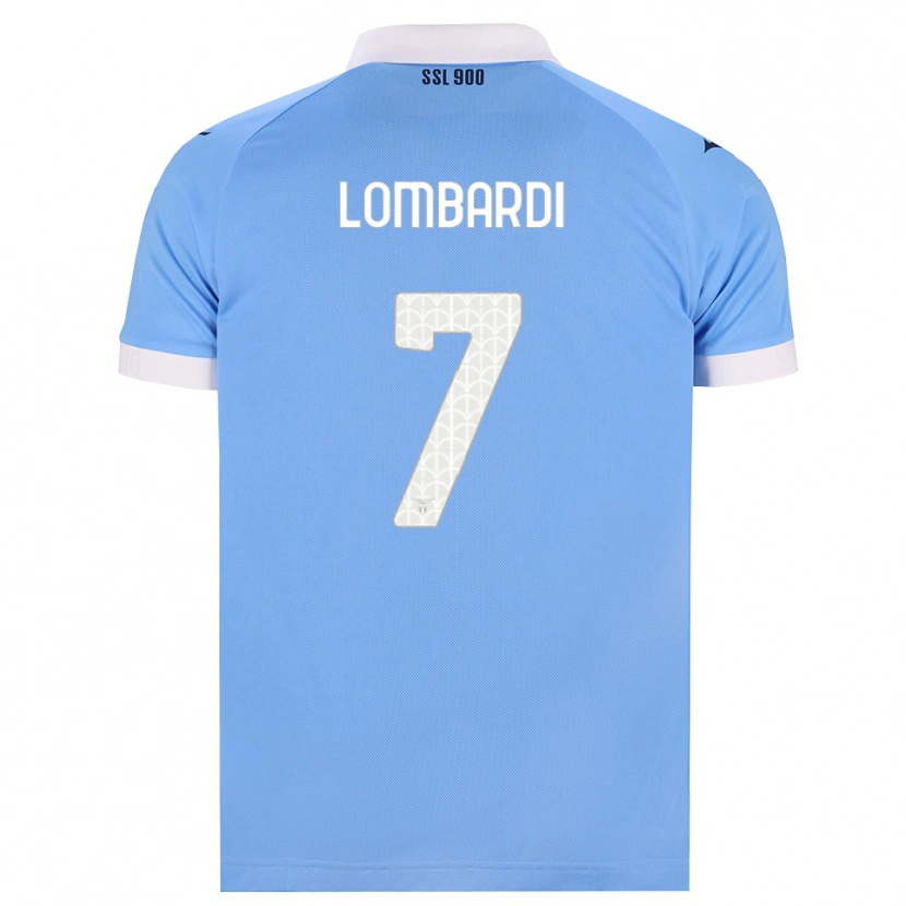DanxenキッズPierlorenzo Lombardi#7スカイブルー ブラック ホワイトホームシャツ2026/27ジャージーユニフォーム