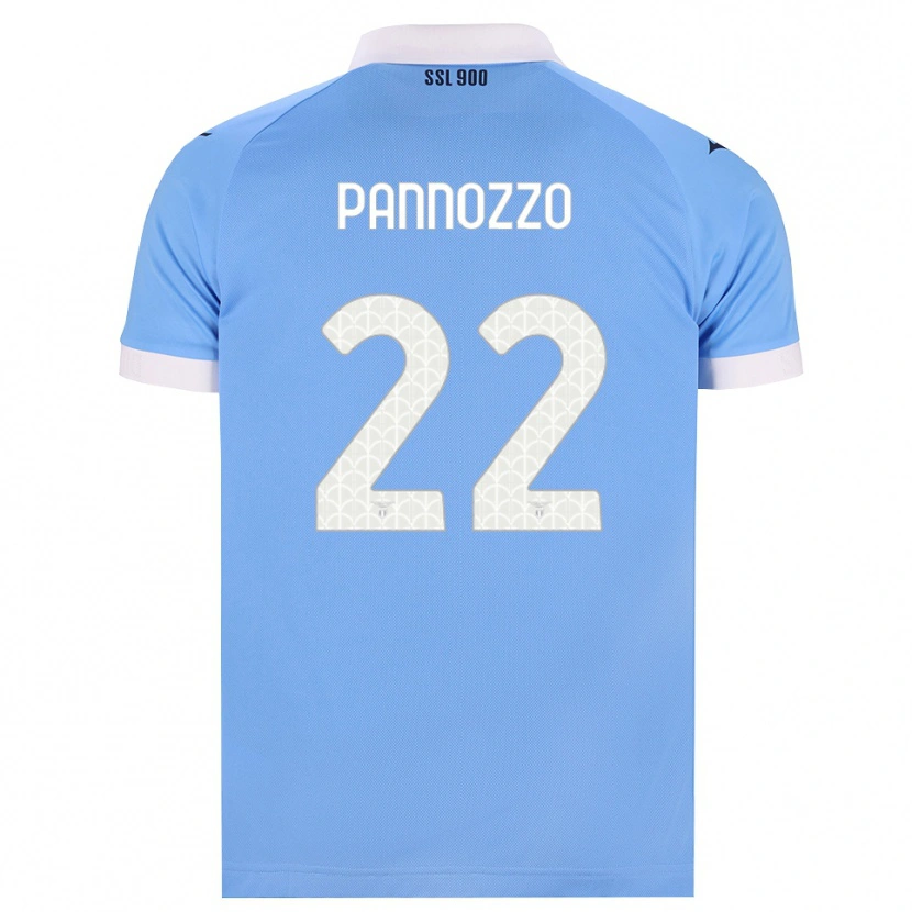 DanxenキッズNicolò Pannozzo#22スカイブルー ブラック ホワイトホームシャツ2026/27ジャージーユニフォーム