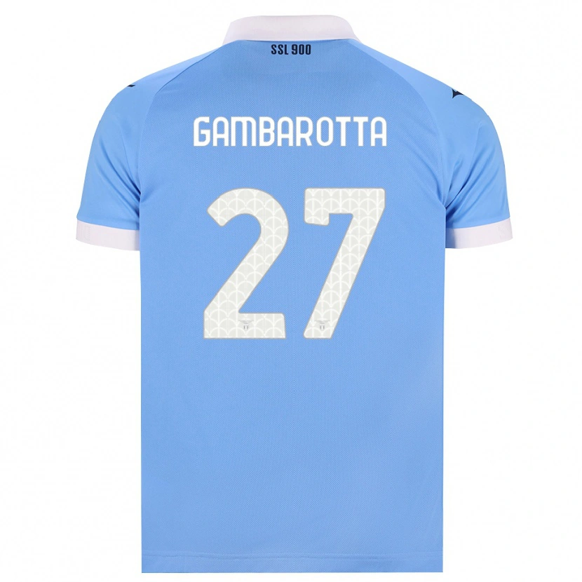 DanxenキッズMargot Gambarotta#27スカイブルー ブラック ホワイトホームシャツ2026/27ジャージーユニフォーム