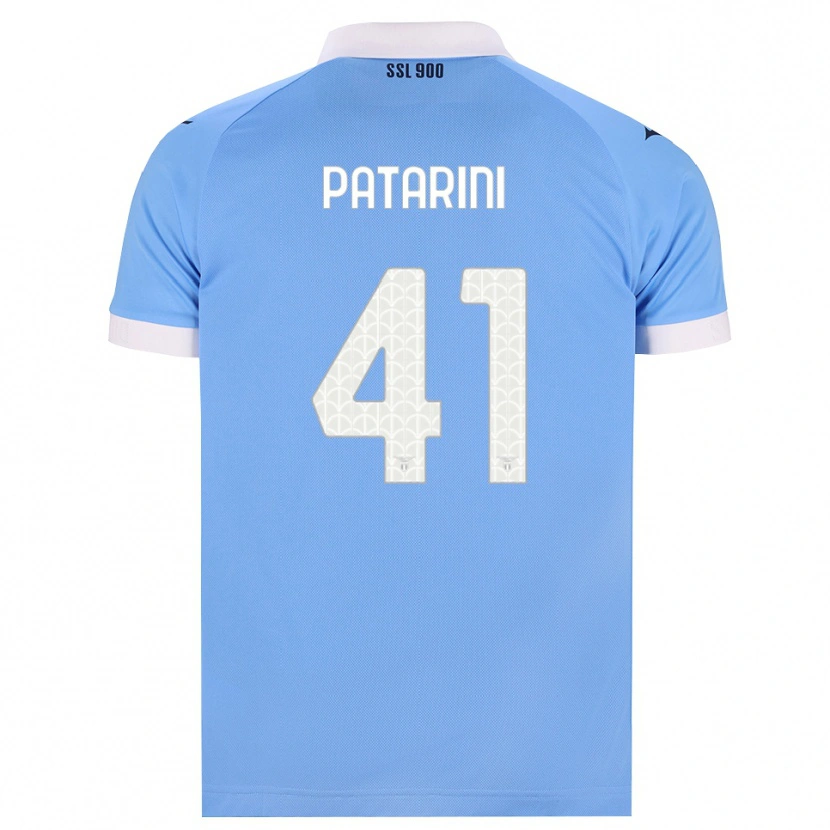 DanxenキッズRiccardo Patarini#41スカイブルー ブラック ホワイトホームシャツ2026/27ジャージーユニフォーム
