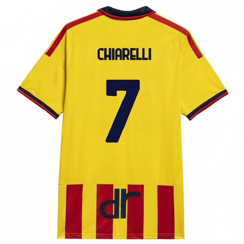 DanxenキッズDonato Chiarelli#7イエロー レッドホームシャツ2026/27ジャージーユニフォーム