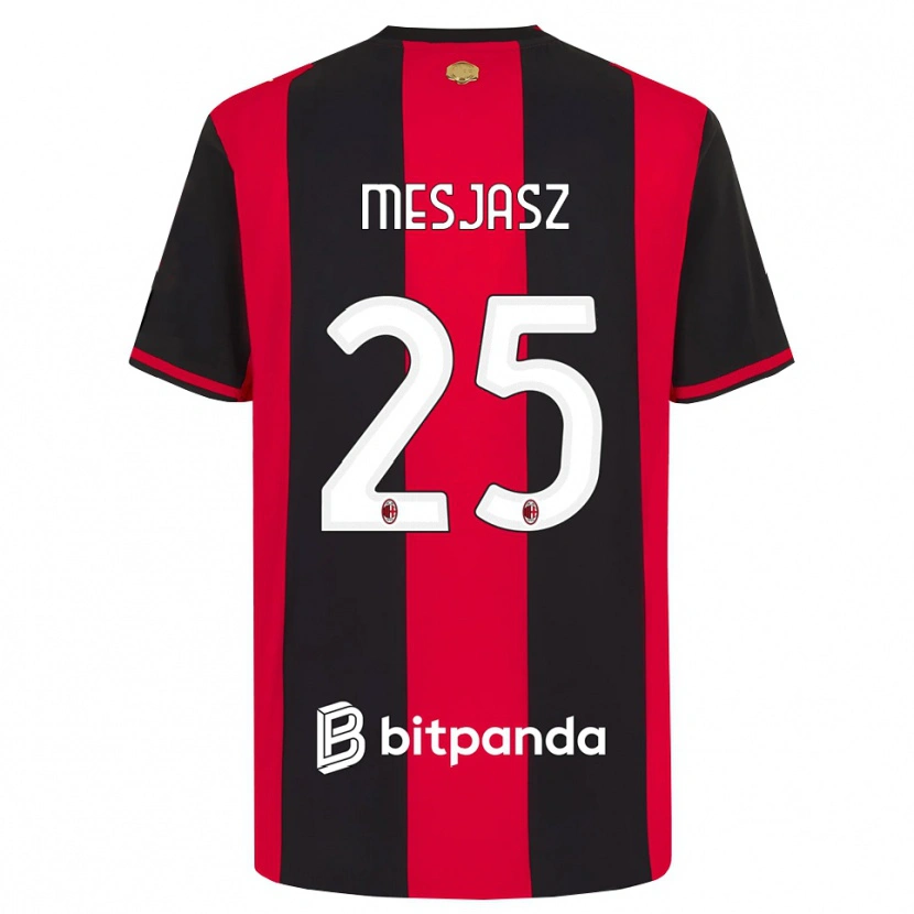 DanxenキッズMałgorzata Mesjasz#25レッド ブラック ホワイトホームシャツ2026/27ジャージーユニフォーム