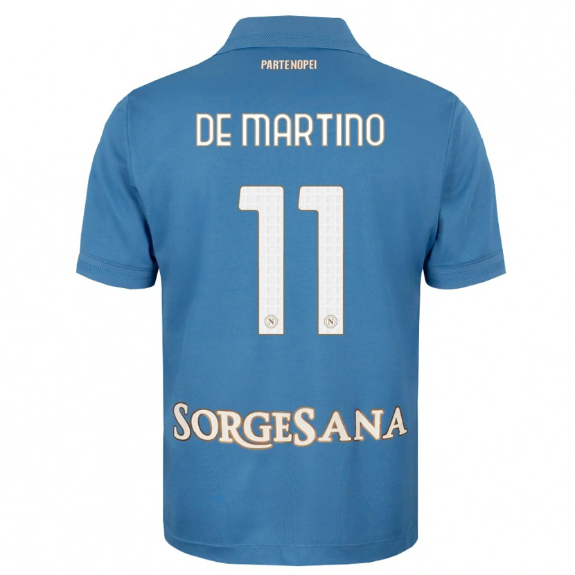 DanxenキッズGiuseppe De Martino#11ヘイズブルー ホワイトホームシャツ2026/27ジャージーユニフォーム