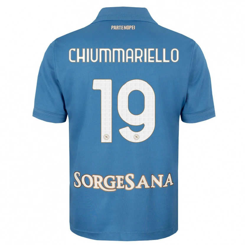 DanxenキッズAndrea Chiummariello#19ヘイズブルー ホワイトホームシャツ2026/27ジャージーユニフォーム