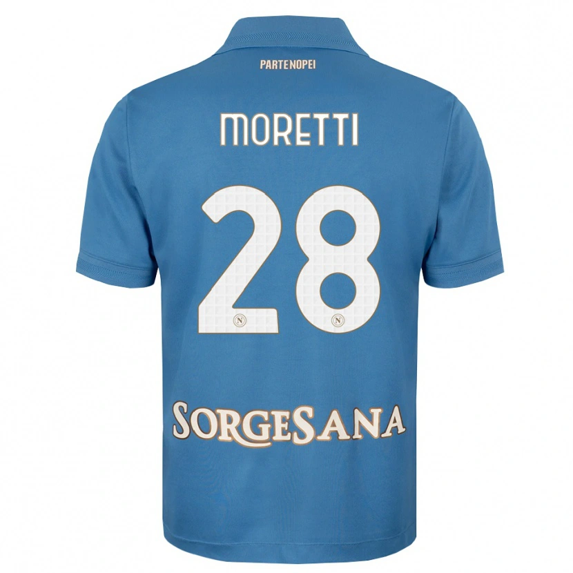 DanxenキッズGinevra Moretti#28ヘイズブルー ホワイトホームシャツ2026/27ジャージーユニフォーム
