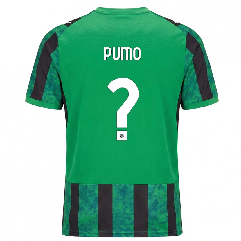 DanxenキッズSamuele Pumo#0グリーン ブラック ホワイトホームシャツ2026/27ジャージーユニフォーム