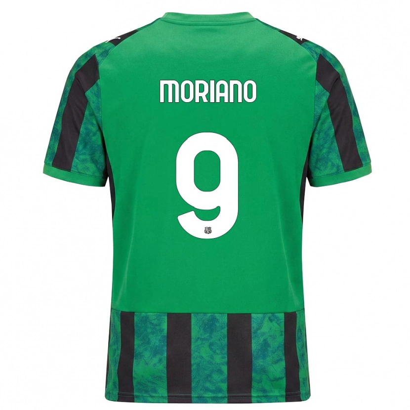 DanxenキッズAndrea Moriano#9グリーン ブラック ホワイトホームシャツ2026/27ジャージーユニフォーム
