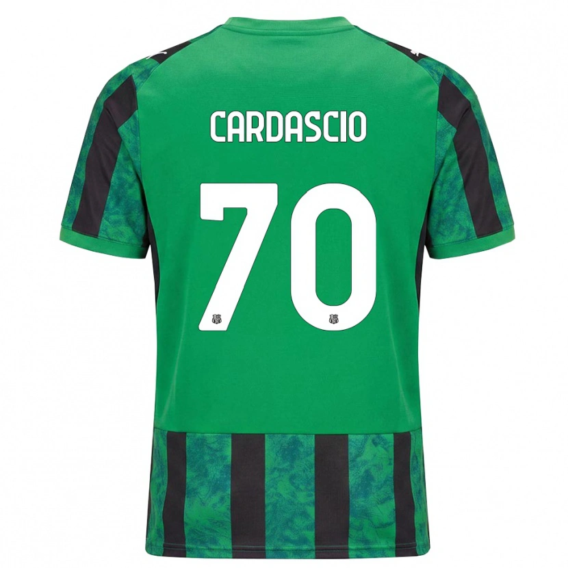DanxenキッズAlessandro Cardascio#70グリーン ブラック ホワイトホームシャツ2026/27ジャージーユニフォーム