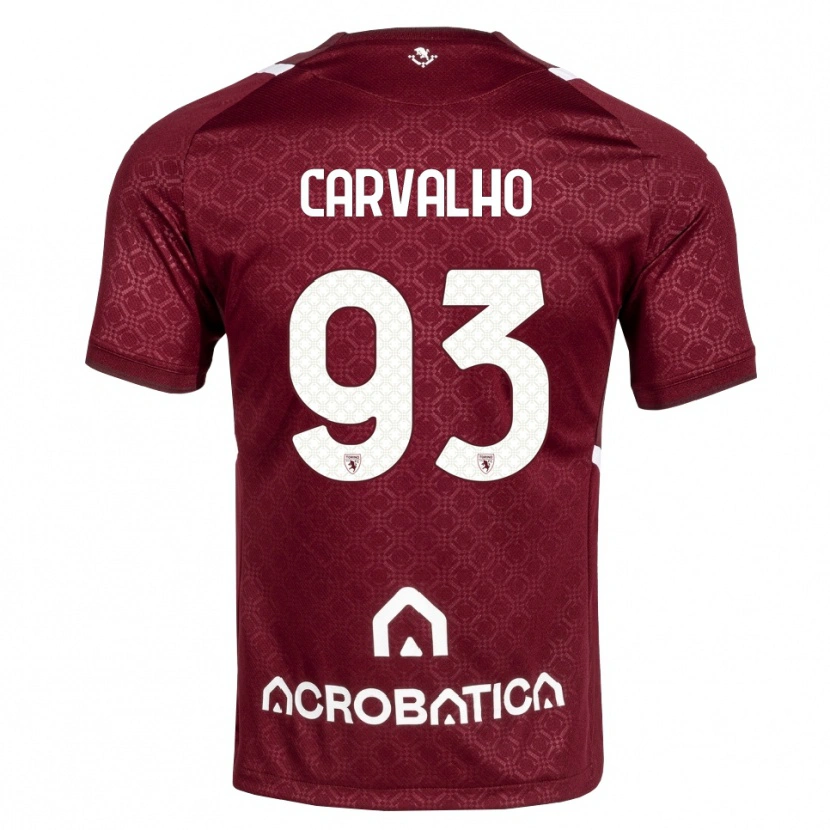 DanxenキッズLorenzo Carvalho#93バーガンディ ホワイトホームシャツ2026/27ジャージーユニフォーム