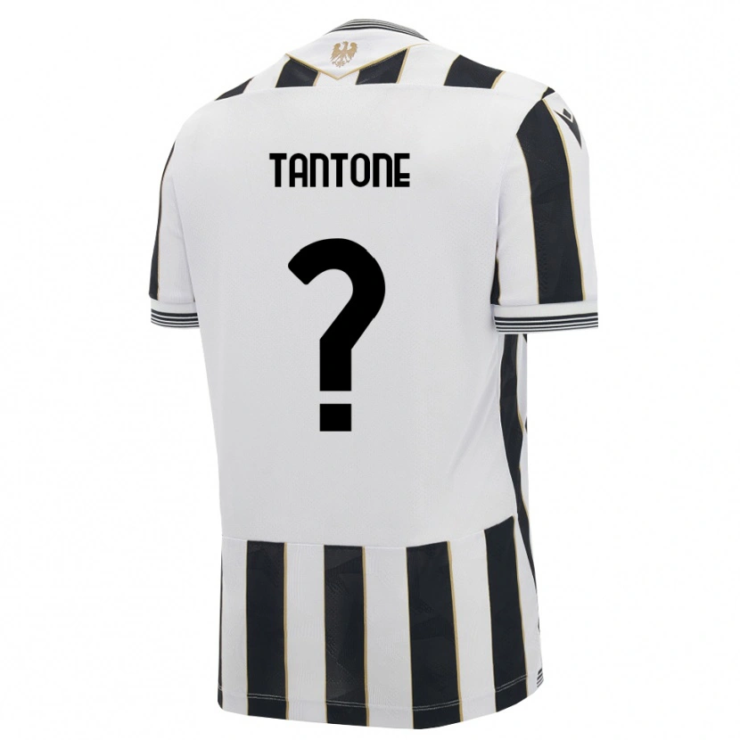 DanxenキッズRiccardo Tantone#0ブラック ホワイト ピンクホームシャツ2026/27ジャージーユニフォーム