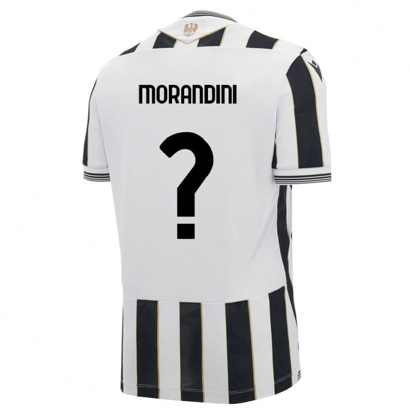 DanxenキッズFederico Morandini#0ブラック ホワイト ピンクホームシャツ2026/27ジャージーユニフォーム