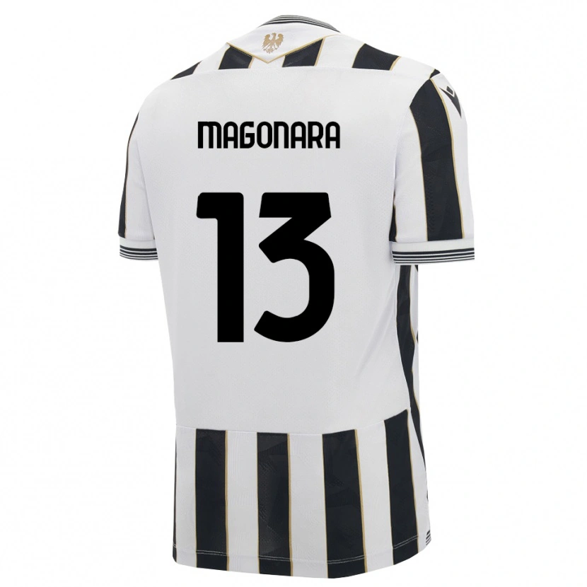 DanxenキッズMatteo Magonara#13ブラック ホワイト ピンクホームシャツ2026/27ジャージーユニフォーム