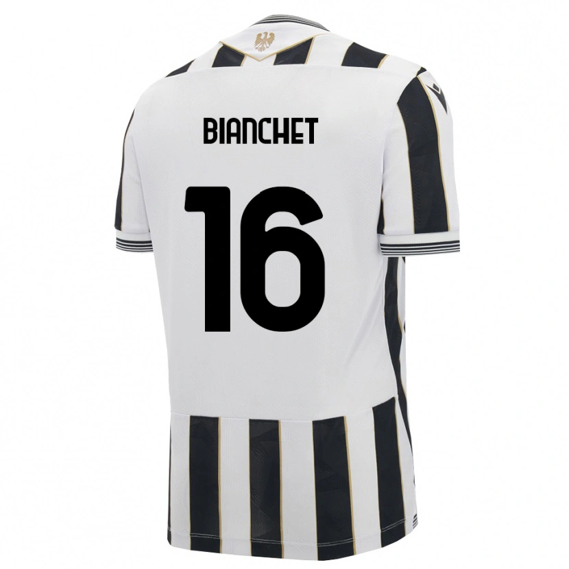 DanxenキッズAlessandro Bianchet#16ブラック ホワイト ピンクホームシャツ2026/27ジャージーユニフォーム