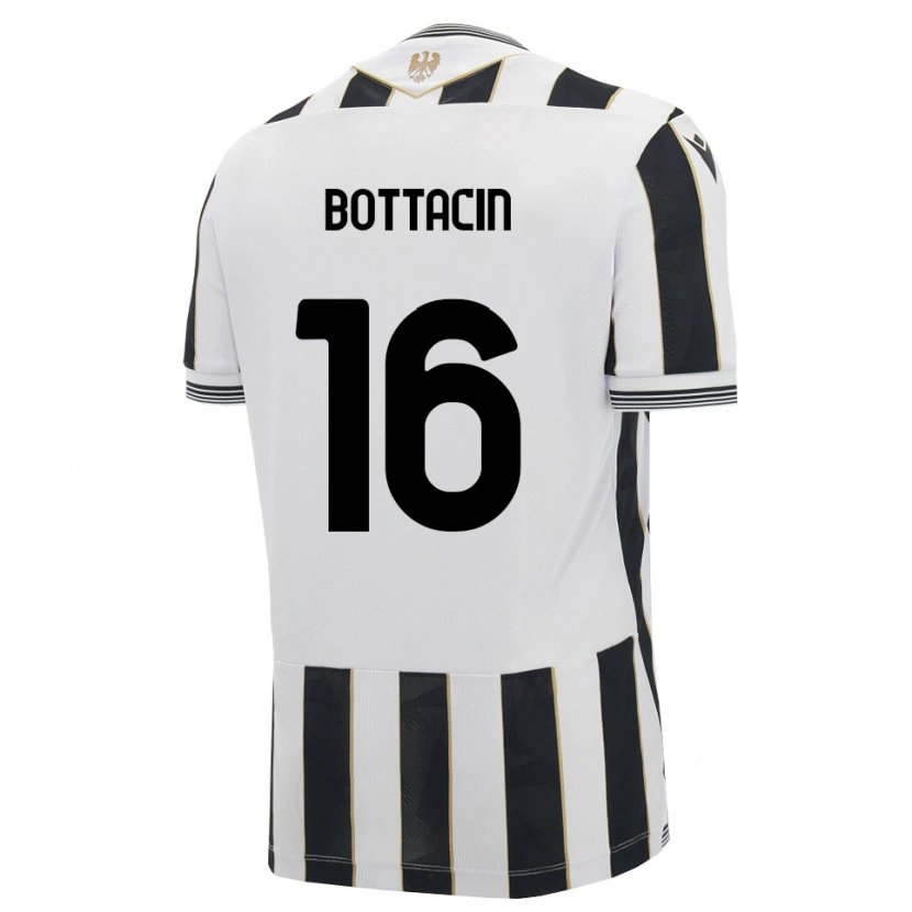 DanxenキッズEnrico Bottacin#16ブラック ホワイト ピンクホームシャツ2026/27ジャージーユニフォーム