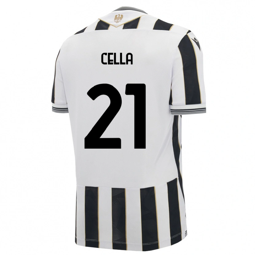 DanxenキッズLeonardo Cella#21ブラック ホワイト ピンクホームシャツ2026/27ジャージーユニフォーム