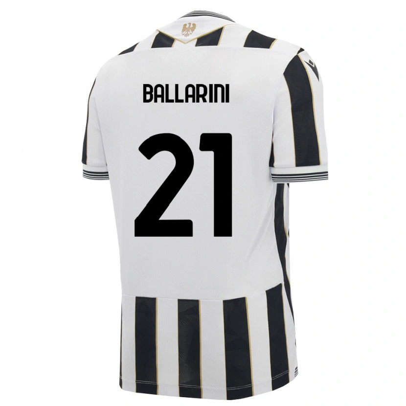 DanxenキッズMarco Ballarini#21ブラック ホワイト ピンクホームシャツ2026/27ジャージーユニフォーム