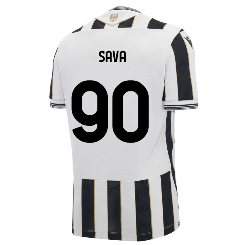 Danxenキッズラズヴァン・サヴァ#90ブラック ホワイト ピンクホームシャツ2026/27ジャージーユニフォーム