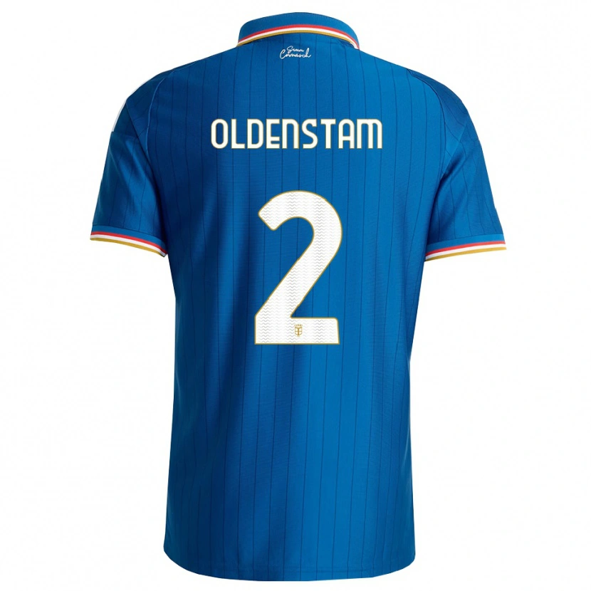 DanxenキッズLyfe Oldenstam#2ブルー ホワイト レッドホームシャツ2026/27ジャージーユニフォーム