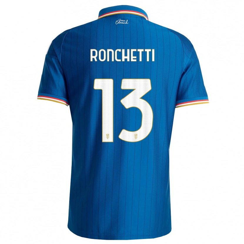 DanxenキッズFabio Ronchetti#13ブルー ホワイト レッドホームシャツ2026/27ジャージーユニフォーム