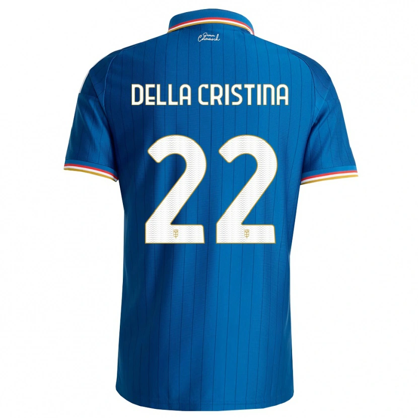 DanxenキッズStefano Della Cristina#22ブルー ホワイト レッドホームシャツ2026/27ジャージーユニフォーム