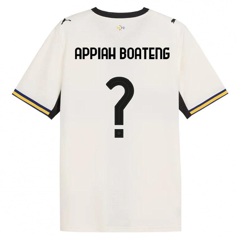DanxenキッズMatthew Appiah Boateng#0オフホワイト ブラック イエローホームシャツ2026/27ジャージーユニフォーム