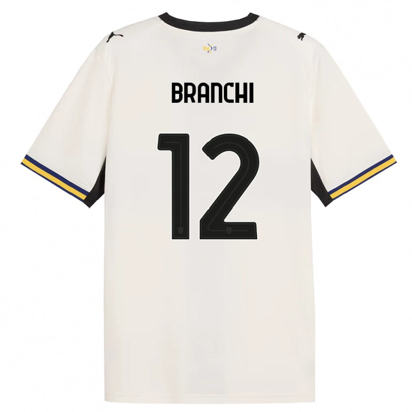DanxenキッズFerruccio Branchi#12オフホワイト ブラック イエローホームシャツ2026/27ジャージーユニフォーム