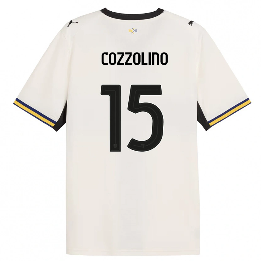 DanxenキッズChristian Cozzolino#15オフホワイト ブラック イエローホームシャツ2026/27ジャージーユニフォーム