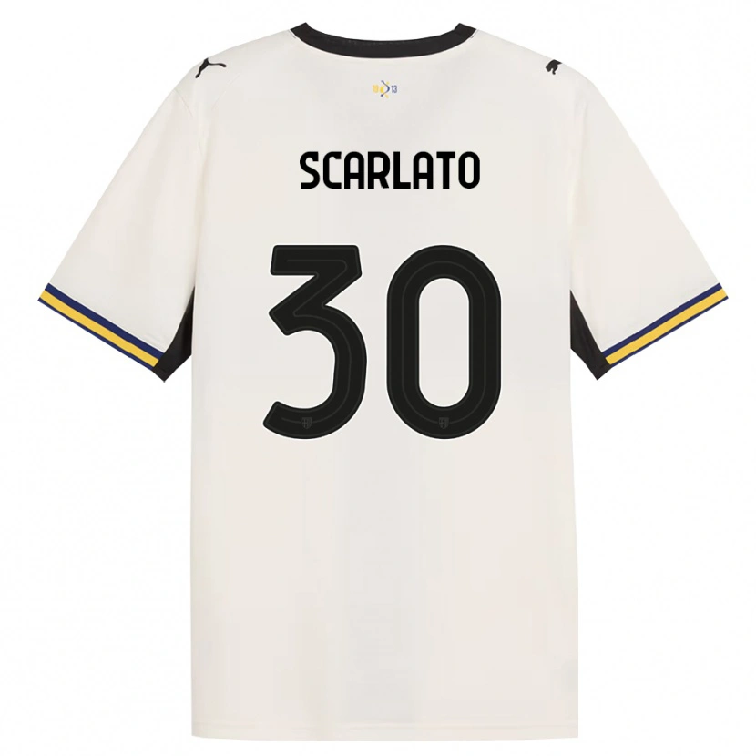 DanxenキッズLuca Scarlato#30オフホワイト ブラック イエローホームシャツ2026/27ジャージーユニフォーム