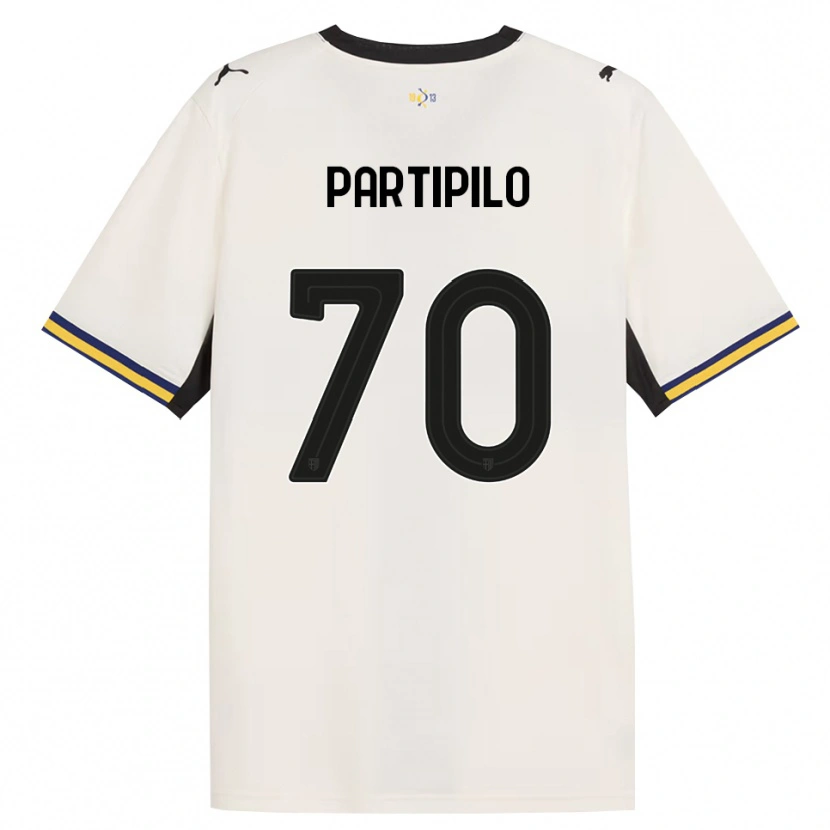 DanxenキッズAnthony Partipilo#70オフホワイト ブラック イエローホームシャツ2026/27ジャージーユニフォーム