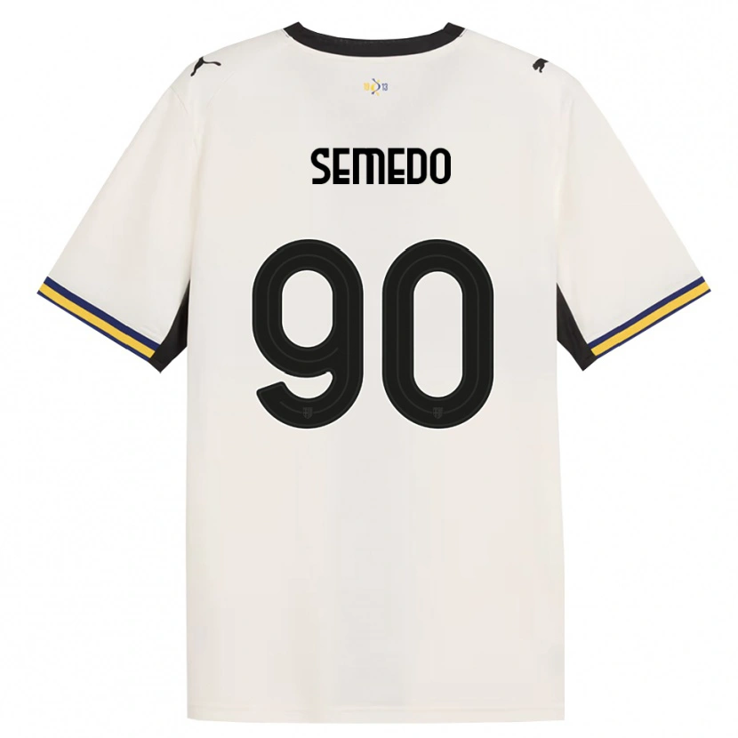 DanxenキッズAfonso Semedo#90オフホワイト ブラック イエローホームシャツ2026/27ジャージーユニフォーム