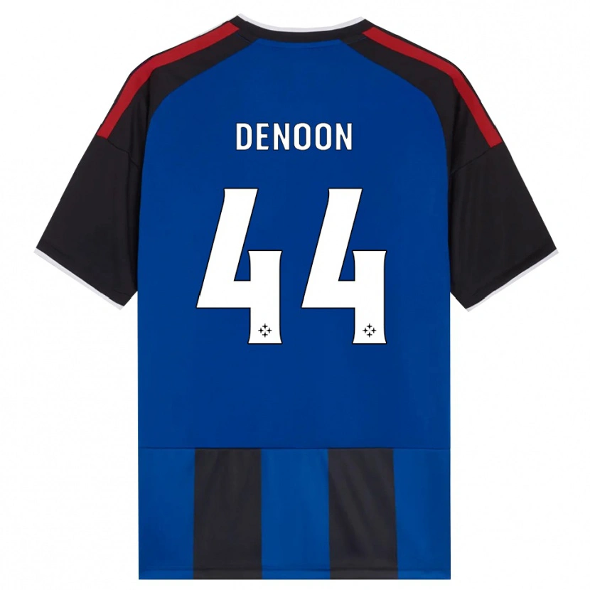 DanxenキッズDaniel Denoon#44ブラック レッド ホワイト ブルーホームシャツ2026/27ジャージーユニフォーム