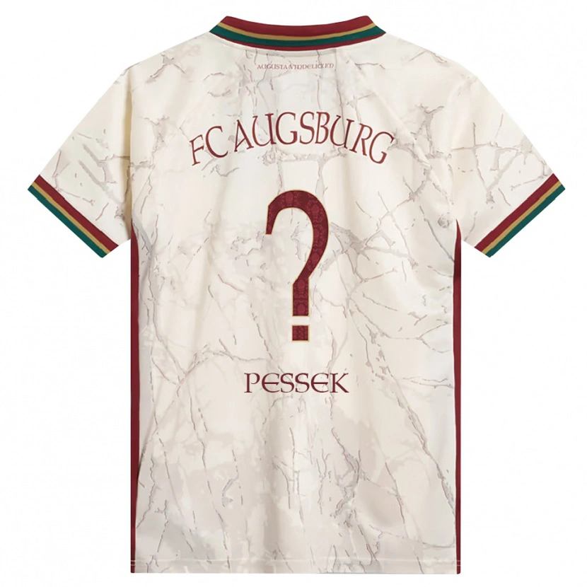 DanxenキッズLuca Pessek#0グリーン ライス ホワイト バーガンディホームシャツ2026/27ジャージーユニフォーム