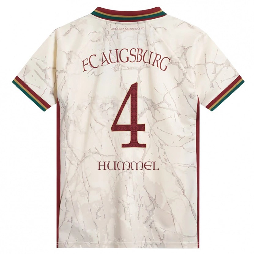 DanxenキッズNiklas Hummel#4グリーン ライス ホワイト バーガンディホームシャツ2026/27ジャージーユニフォーム