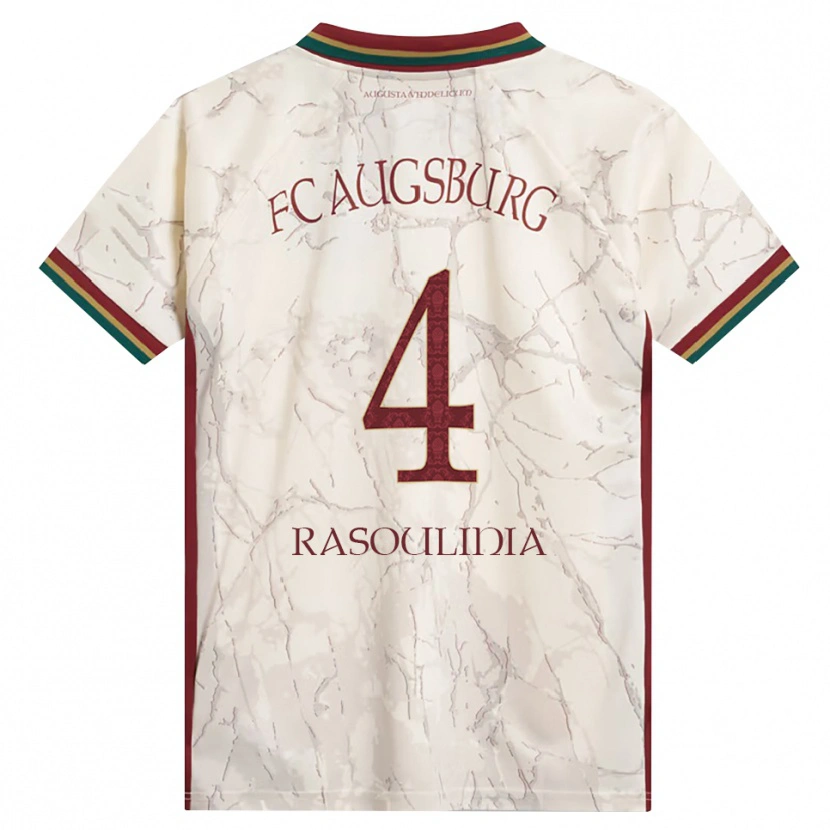 DanxenキッズNick Rasoulinia#4グリーン ライス ホワイト バーガンディホームシャツ2026/27ジャージーユニフォーム