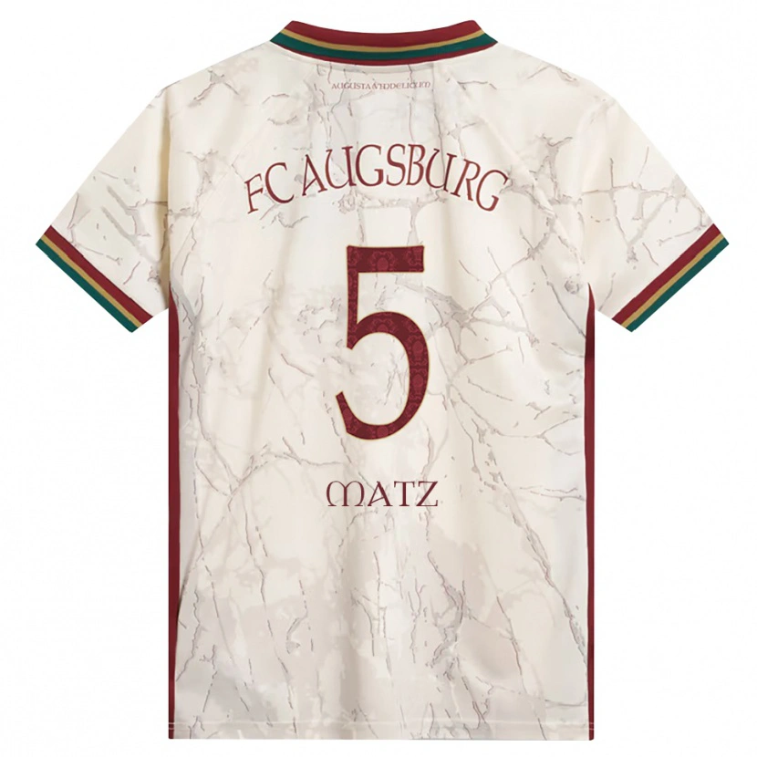 DanxenキッズMaximilian Matz#5グリーン ライス ホワイト バーガンディホームシャツ2026/27ジャージーユニフォーム