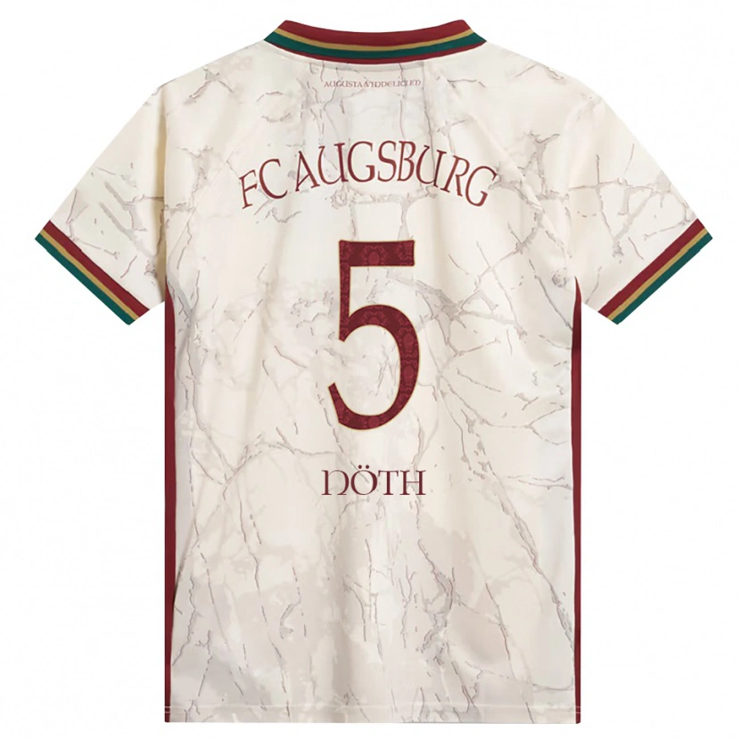 DanxenキッズAntonia Nöth#5グリーン ライス ホワイト バーガンディホームシャツ2026/27ジャージーユニフォーム