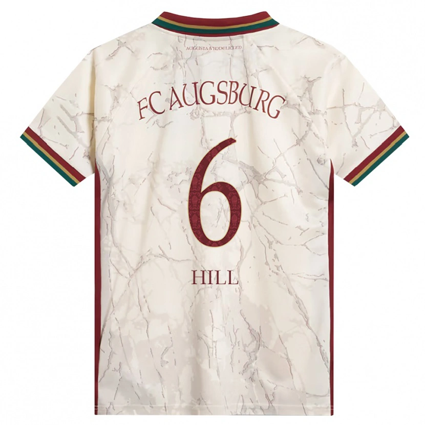 DanxenキッズNiklas Hill#6グリーン ライス ホワイト バーガンディホームシャツ2026/27ジャージーユニフォーム