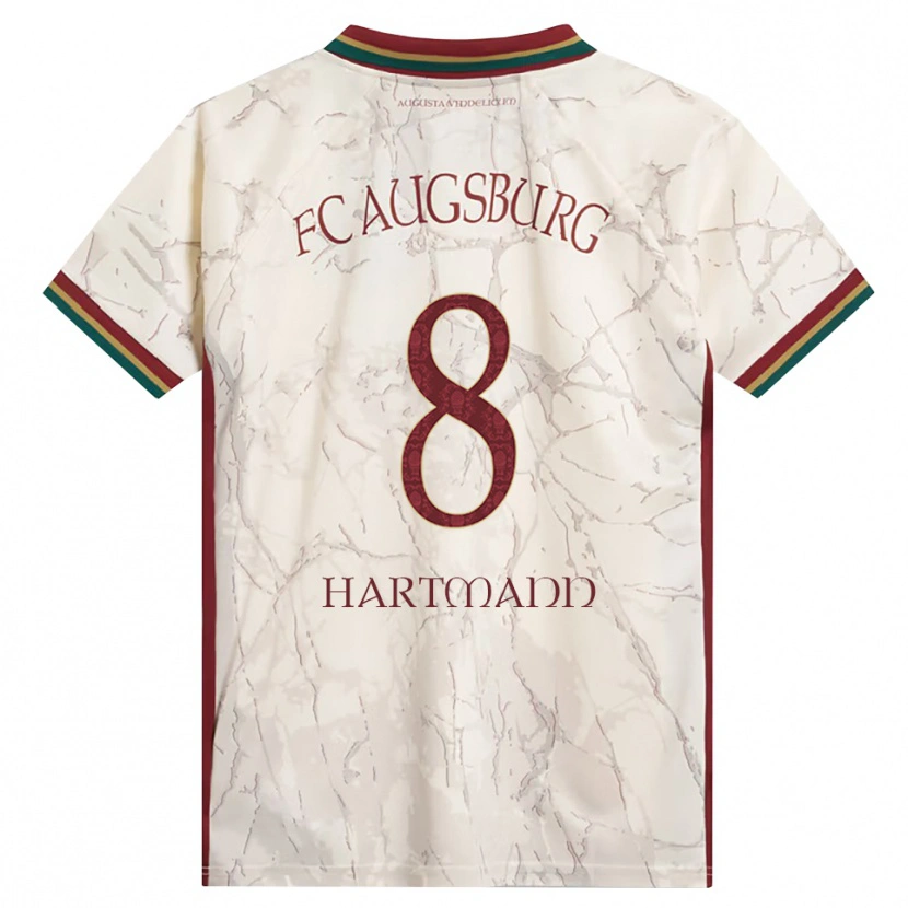 DanxenキッズMika Hartmann#8グリーン ライス ホワイト バーガンディホームシャツ2026/27ジャージーユニフォーム