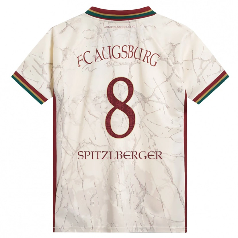 DanxenキッズJordan Spitzlberger#8グリーン ライス ホワイト バーガンディホームシャツ2026/27ジャージーユニフォーム