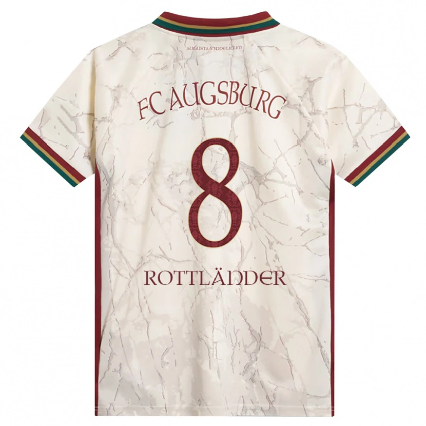 DanxenキッズAmelie Rottländer#8グリーン ライス ホワイト バーガンディホームシャツ2026/27ジャージーユニフォーム