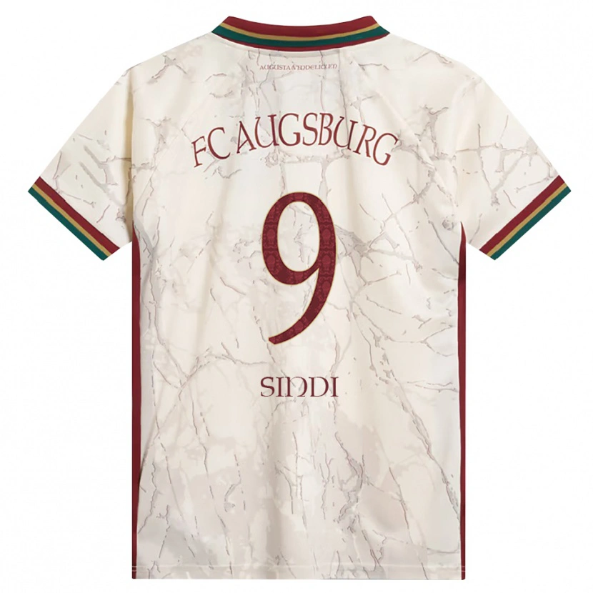 DanxenキッズSanest Sindi#9グリーン ライス ホワイト バーガンディホームシャツ2026/27ジャージーユニフォーム