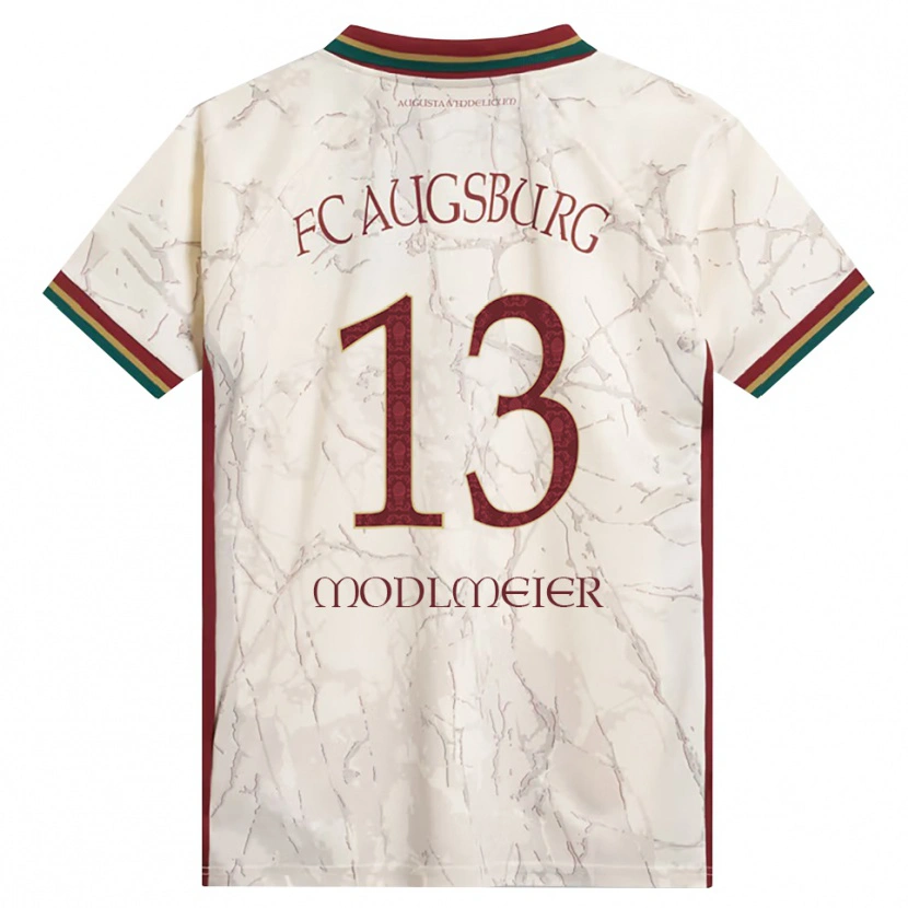 DanxenキッズBenedikt Modlmeier#13グリーン ライス ホワイト バーガンディホームシャツ2026/27ジャージーユニフォーム