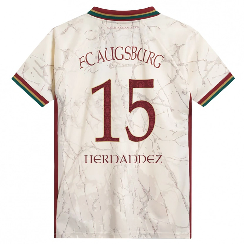DanxenキッズSaidu Hernandez#15グリーン ライス ホワイト バーガンディホームシャツ2026/27ジャージーユニフォーム