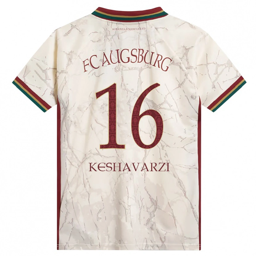 DanxenキッズNicolas Keshavarzi#16グリーン ライス ホワイト バーガンディホームシャツ2026/27ジャージーユニフォーム