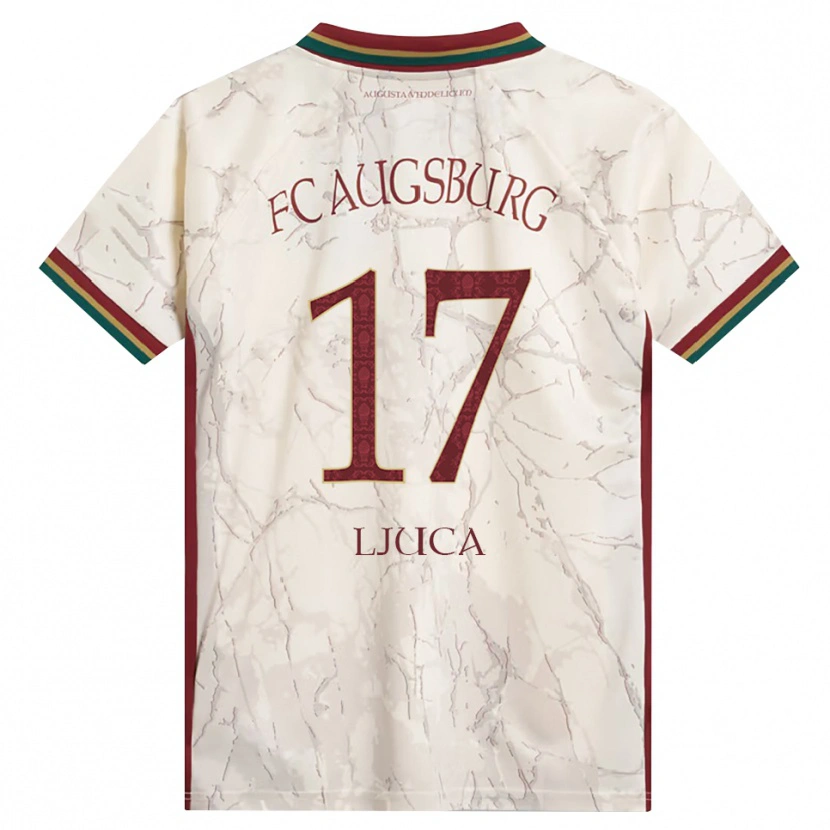 DanxenキッズMilosch Ljuca#17グリーン ライス ホワイト バーガンディホームシャツ2026/27ジャージーユニフォーム